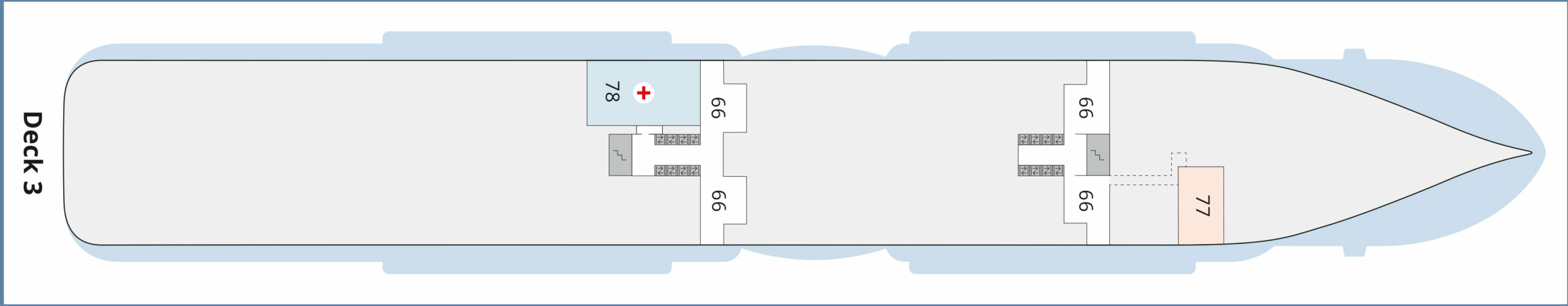 kreuzfahrt-anker.de AIDAcosma Deckplan Deck 3